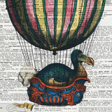 Dodo feels kind of bad that everyone thought he was extinct, when really he just got carried away with his new hot air balloon hobby Dictionary Print