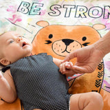 Be Strong Plush Baby Blanket