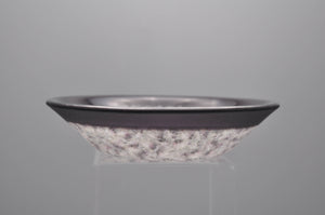 Violet rimmed murrine bowl