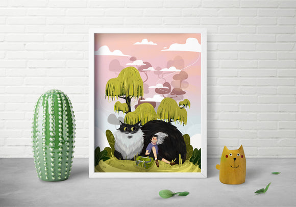 Under the Willow Art Print