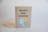 World's Best Grandpa Mini Map Card