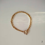 GIA Bracelet - Gold Chain with toggle