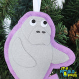 Penelope the Manatee Ornament