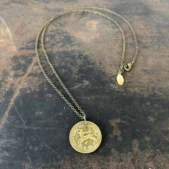 Sagittarius Sign Necklace - Zodiac Peep Show Token