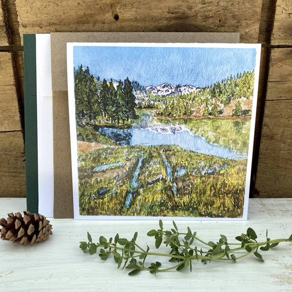 Cold Stream Valley: Watercolor Series Art Card