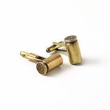 9mm Bullet Cuff Links - Antique Brass