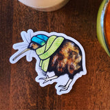 Cozy Kiwi Bird Sticker