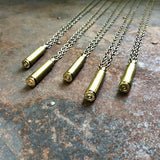Single Bullet Necklace - Brass .223