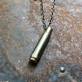 Single Bullet Necklace - Gray 308