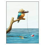 "Gone Fishin'" Kingfisher Print