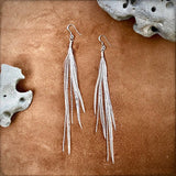 Mini Feather Earrings - Silver