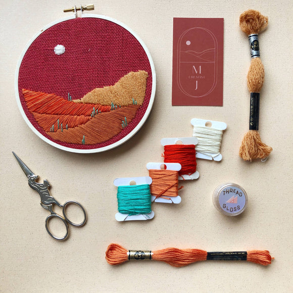 Desert Landscape-DIY Beginner Embroidery Kit