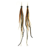 Pirate Feather Earrings - Fawn