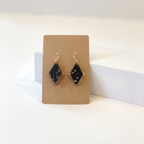 Diamond Earrings - Black