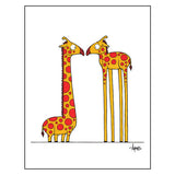 "Eye to Eye" Giraffes Print