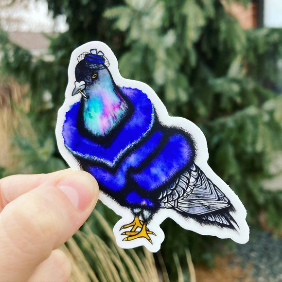Fancy Pigeon Bird Sticker