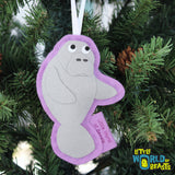 Penelope the Manatee Ornament