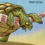 "Finished At The Finish" Tortoise Print