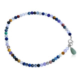 Mindfulness Chakra Anklet with Healing Stones