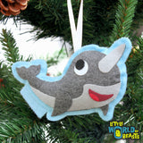 Vinnie the Narwhal Ornament