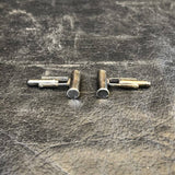 .22 Bullet Cuff Links - Antique Silver