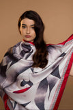 Red Lips Silk scarf by Anet's Collection