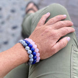 Jewelry to Repel Negativity: Lapis Lazuli, Jasper and Rose Quartz Bracelets