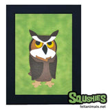 Fredrickson the Great Horned Owl - Woodland Wall Art