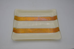 Ivory and gold dish
