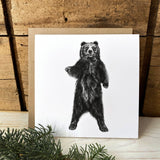 Hullo Bear: Woodland Wildlife Series Art Card