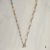 GIA Necklace - Sterling Silver Chain with toggle