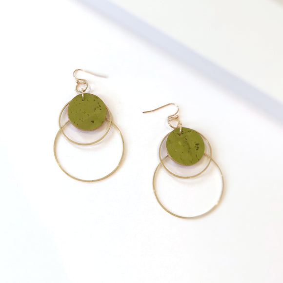 Hoop Earrings - Green