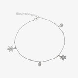 Flowers Charm Anklet