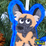African Painted Dog Ornament