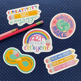 Creativity stickers