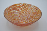 engraved orange bowl