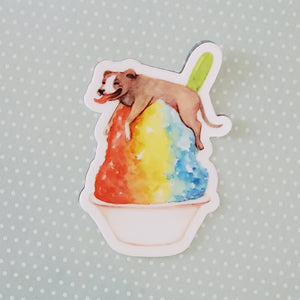 Shaved Ice Pitty Cool Down Vinyl Sticker