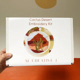 Cactus Desert Landscape- DIY Beginner Embroidery Craft Kit