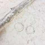 Small Sterling Silver Double Hoops