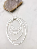 Silver Seven Ring Necklace