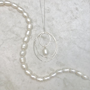 Silver Inside Counts Pearl Necklace