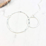 Sterling Silver Abstract Infinity Necklace