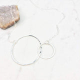 Sterling Silver Abstract Infinity Necklace