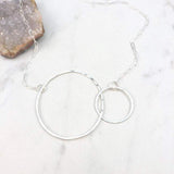 Sterling Silver Abstract Infinity Necklace