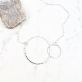 Sterling Silver Abstract Infinity Necklace