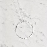 Large Floating Circle Necklace
