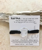 Sterling Silver Karma Bracelet