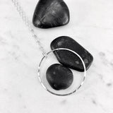 Large Floating Circle Necklace