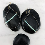 Oxidized Amazonite Earrings