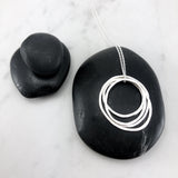 Sterling Silver Five Circle Necklace